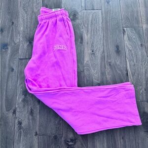 PINK Victoria's Secret Vibrant Purple Joggers NWT